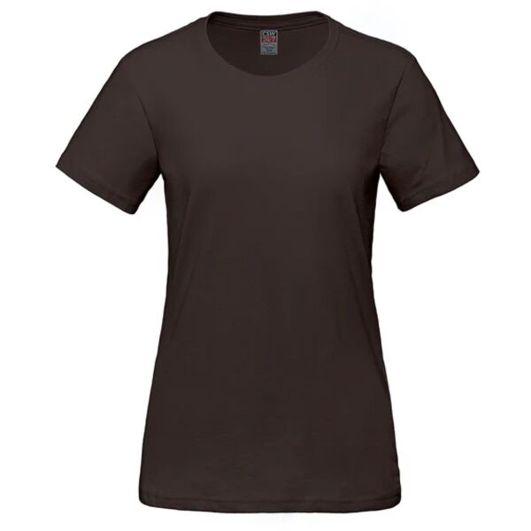 Ladies RING SPUN Combed Cotton Crewneck T-Shirt Thumbnail