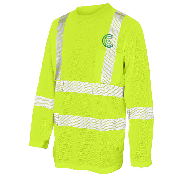 3. Tough Duck Embroidered Micro Mesh Hi-Vis Safety Long Sleeve ST08 Thumbnail
