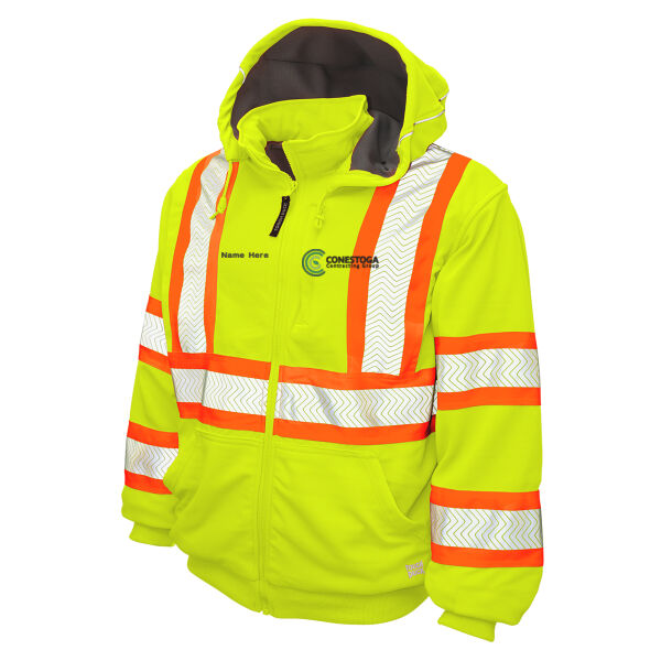 5. Tough Duck Embroidered Personalized Fleece Thermal Lined Hi-Vis Hoodie SJ16 Thumbnail