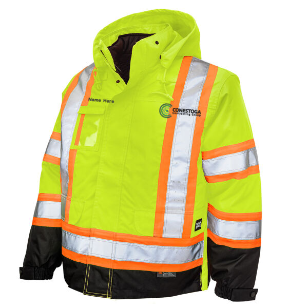 6. Tough Duck Embroidered Personalized 5-in-1 Safety Jacket S426 Thumbnail