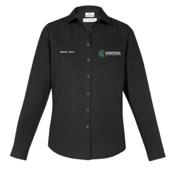 17. Memphis Embroidered Ladies  Long Sleeve Shirt S127LL Thumbnail