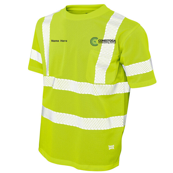 1. Tough Duck Embroidered Micro Mesh Hi-Vis Safety T-Shirt ST07 Thumbnail