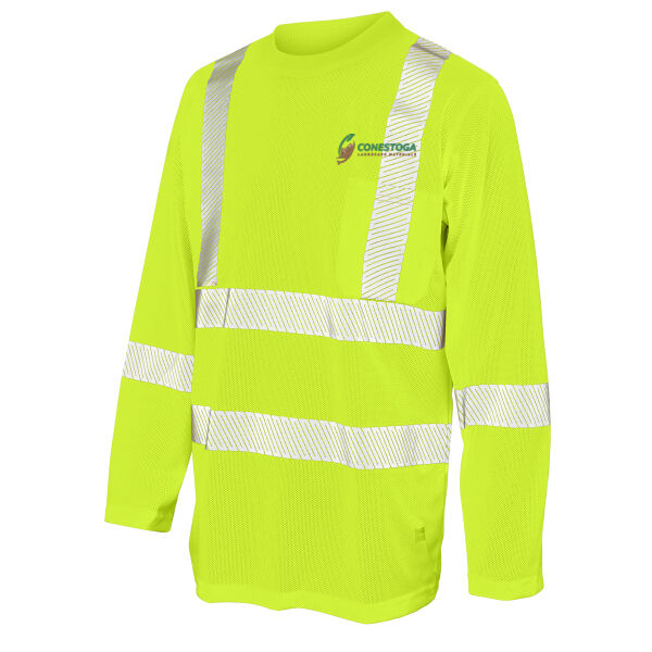 3. Tough Duck Embroidered Micro Mesh Hi-Vis Safety Long Sleeve Thumbnail