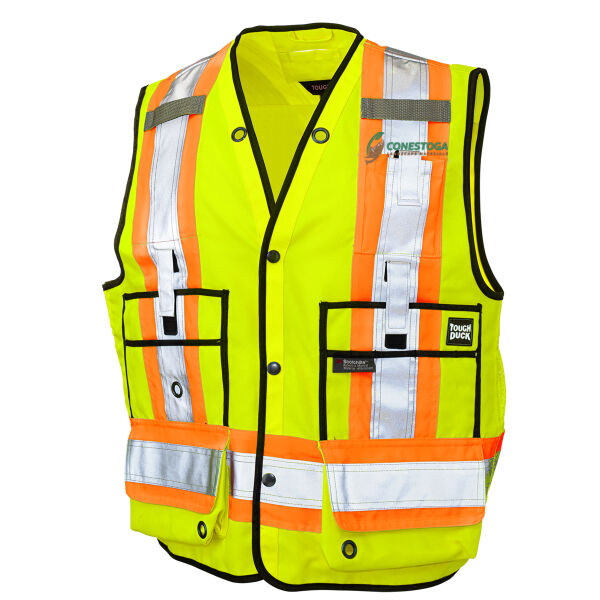 4. Tough Duck Embroidered Surveyors Hi-Vis Vest S313 Thumbnail