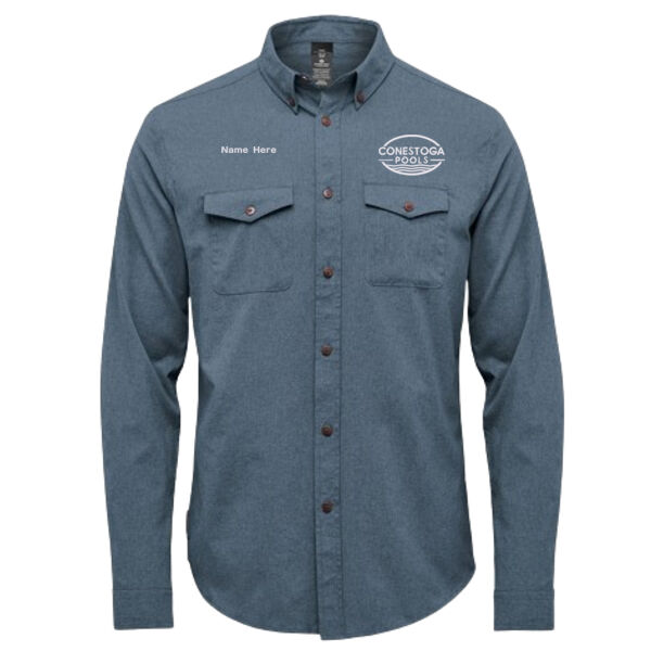 21. Azores Embroidered Men's Quick Dry Shirt QRT-2 Thumbnail