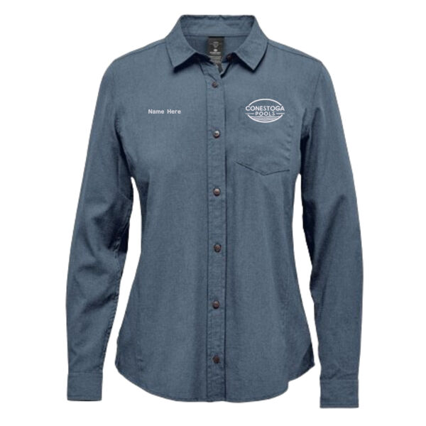 22. Azores Embroidered Ladies Quick Dry Shirt QRT-2W Thumbnail