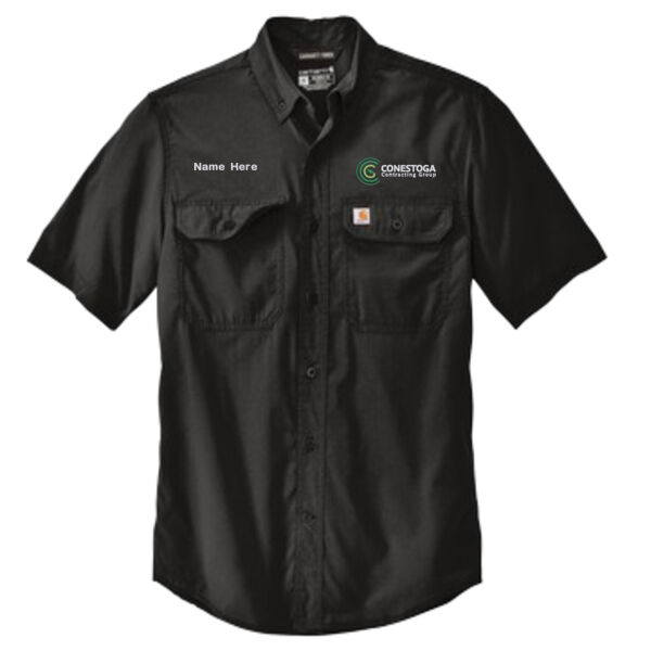 26. Carhartt Force Relaxed Fit Lightweight Short-Sleeve Button Down Shirt - 105292 Thumbnail
