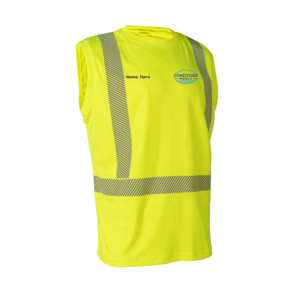 Embroidered Hi-Vis Sleeveless Tee Thumbnail